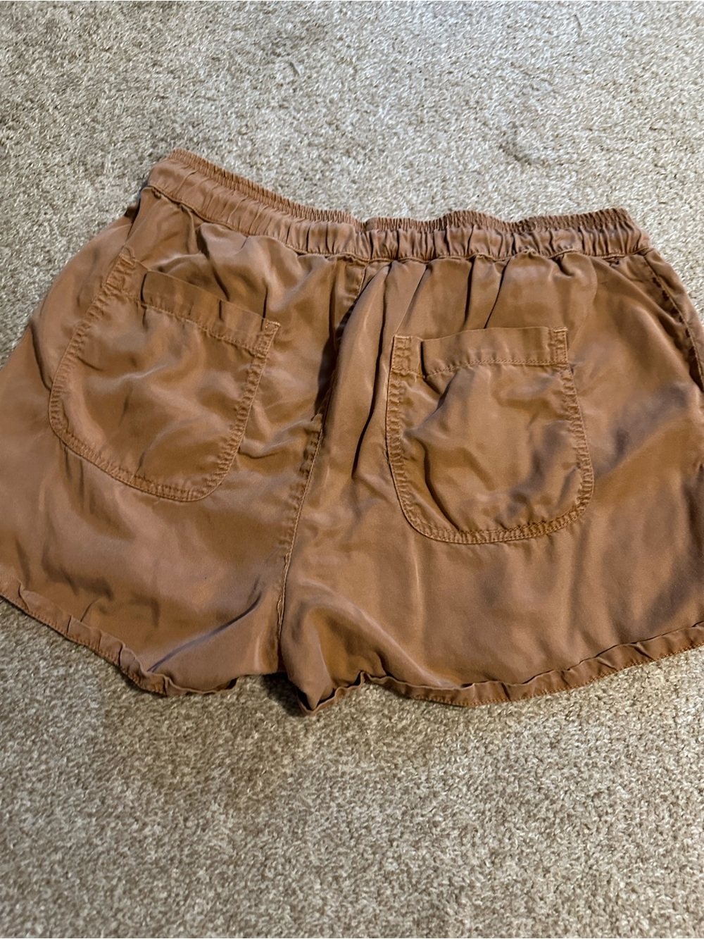 Quince Vintage Wash Tencel Utility Shorts | Terracotta - Picture 2 of 4